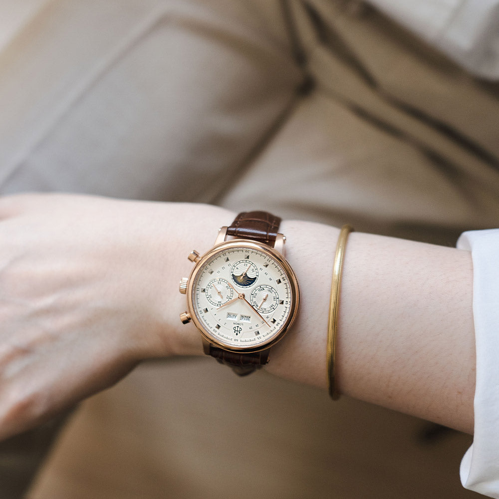 Brown moonphase watch for women