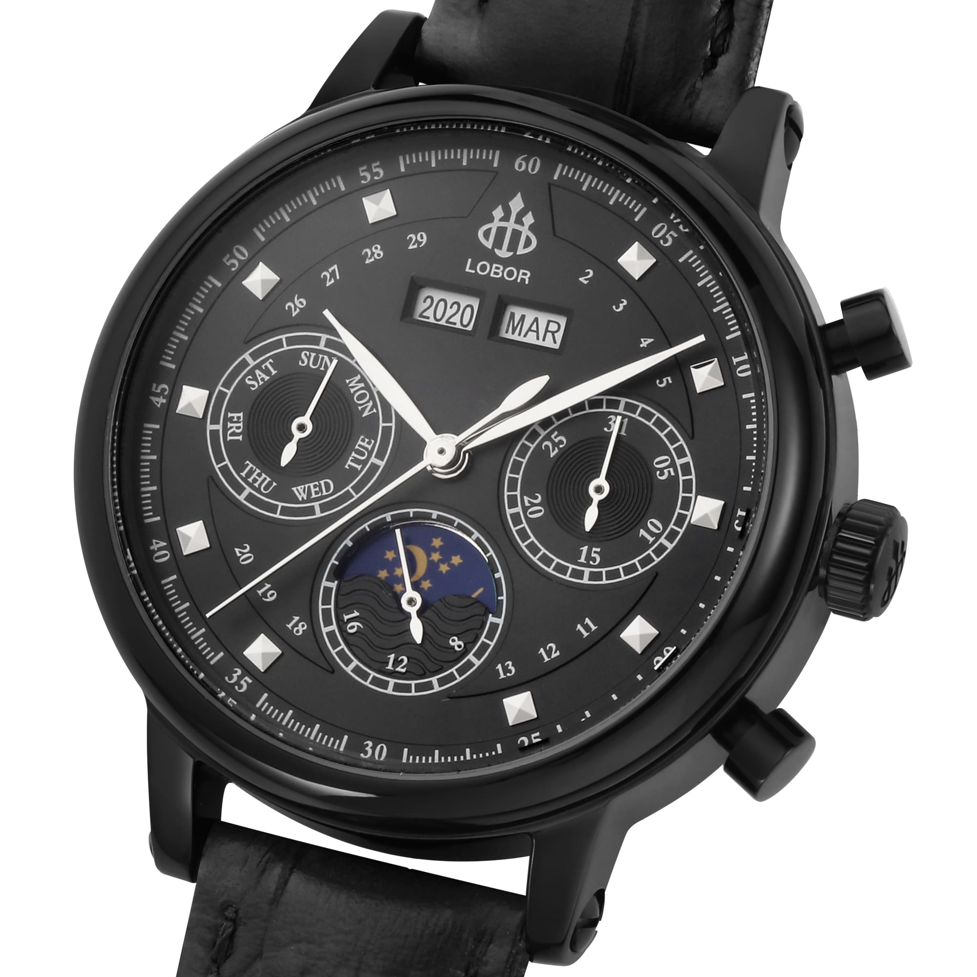 Black moonphase watch for women