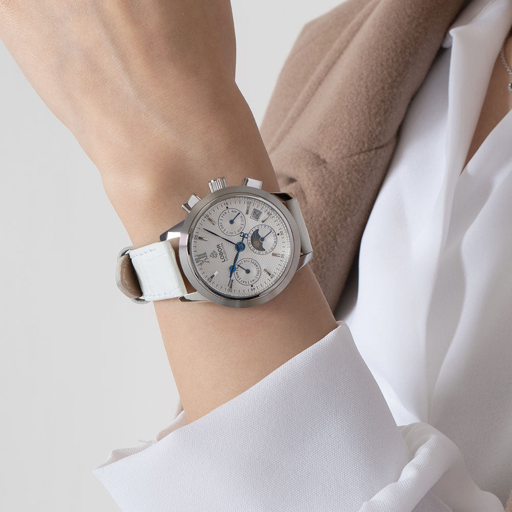 White moonphase automatic watches for women
