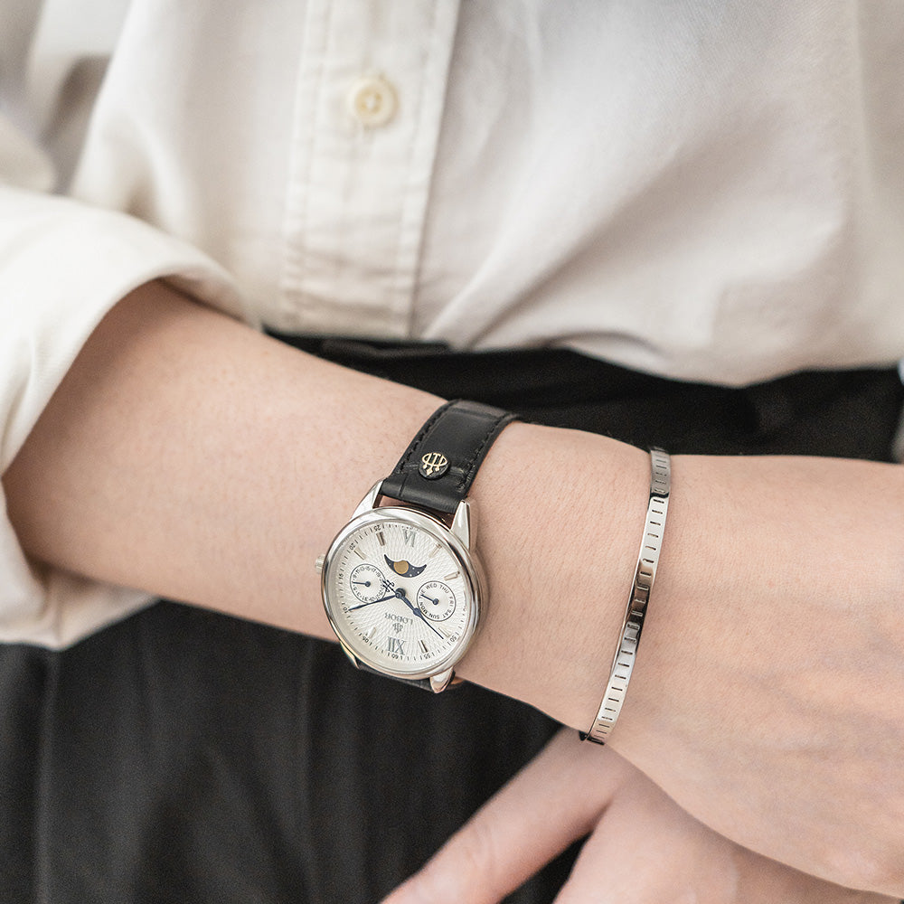 Black moonphase watch for women