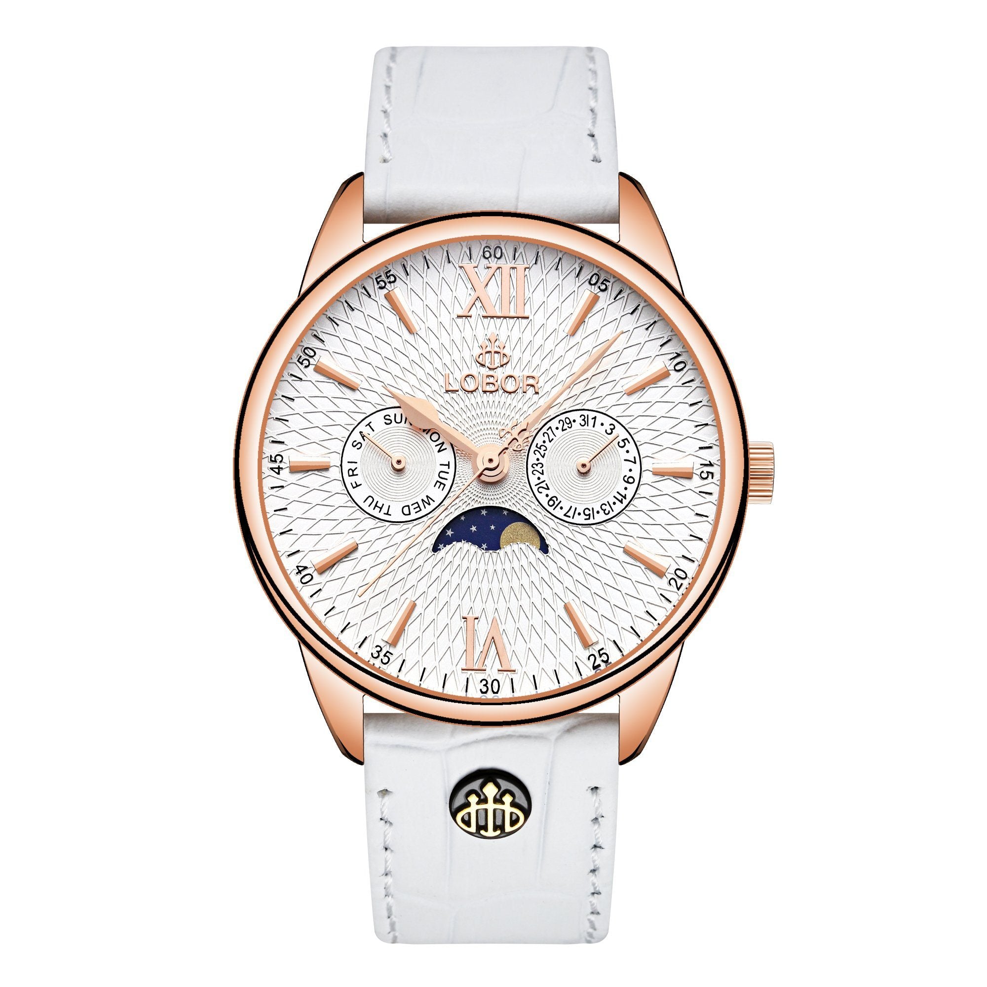 White moonphase watch for men