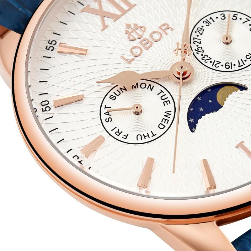 Blue moonphase watch