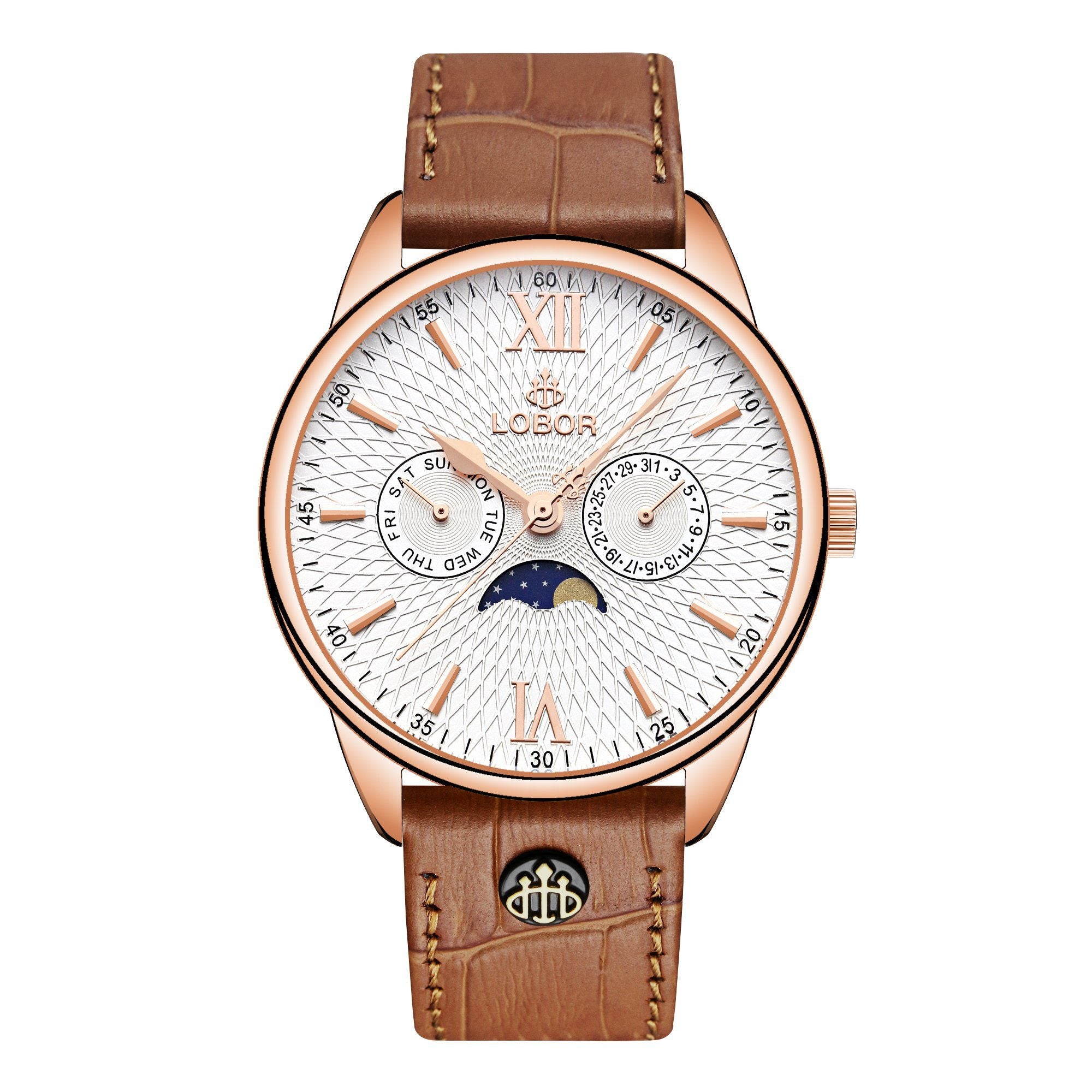 Brown moonphase watch for men