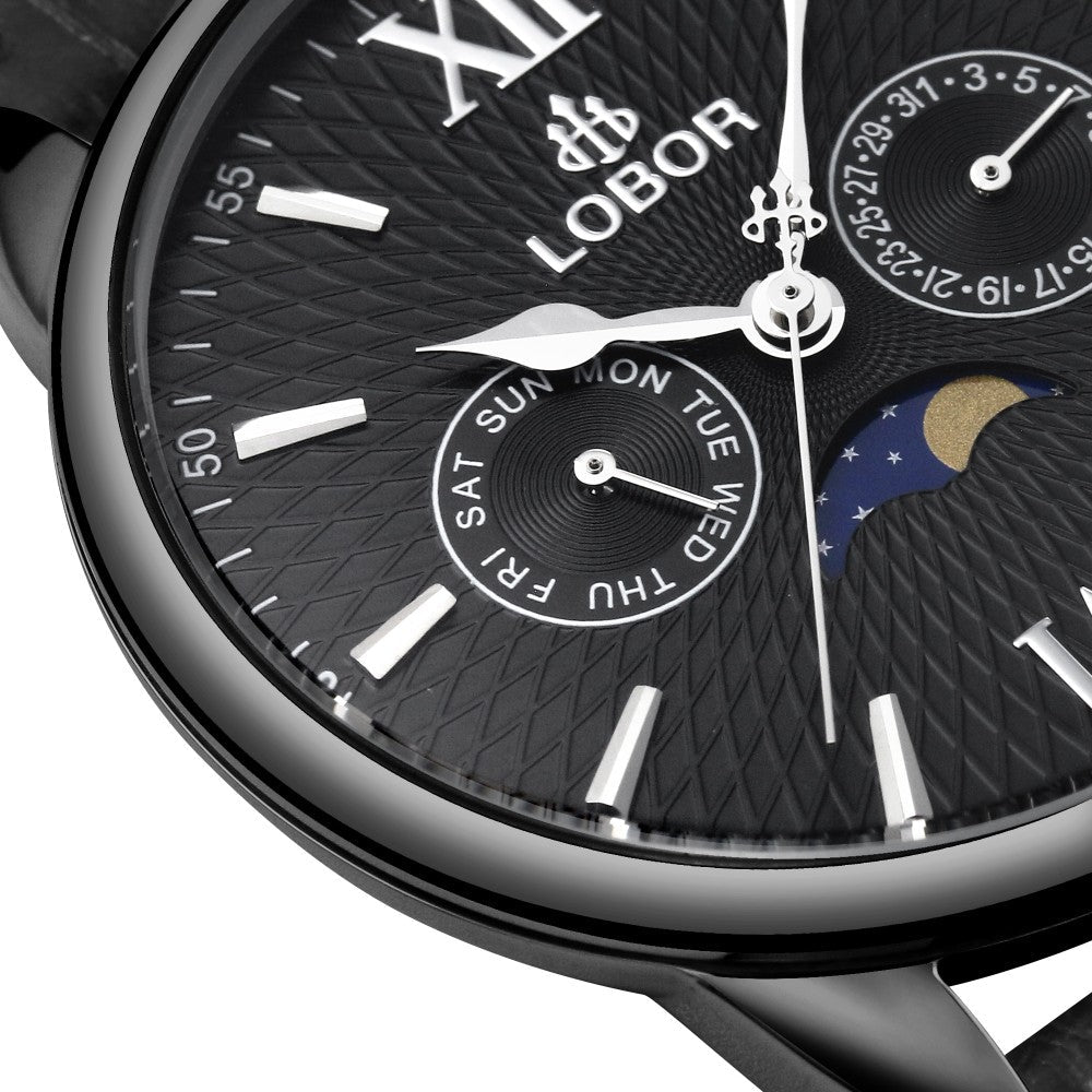 Black moonphase watch